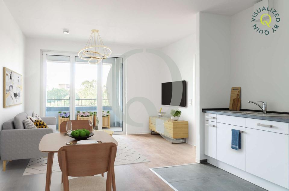 2-Zimmer Wohnung im FONTENAY LIVING – Urbanes Wohnen im Grünen