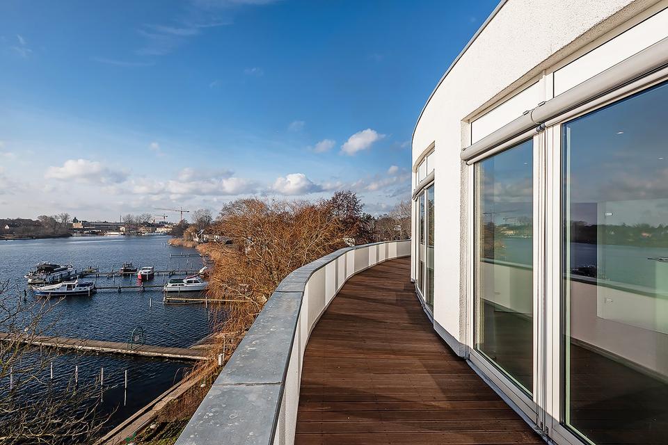 Penthouse - direkt an der Dahme - mit grandioser Aussicht 60 qm Terrasse