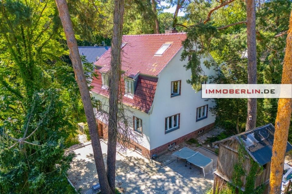 IMMOBERLIN.DE - Toplage bei der Havel: Charmantes Einfamilienhaus + massives Gartenhaus mit Südwestgarten