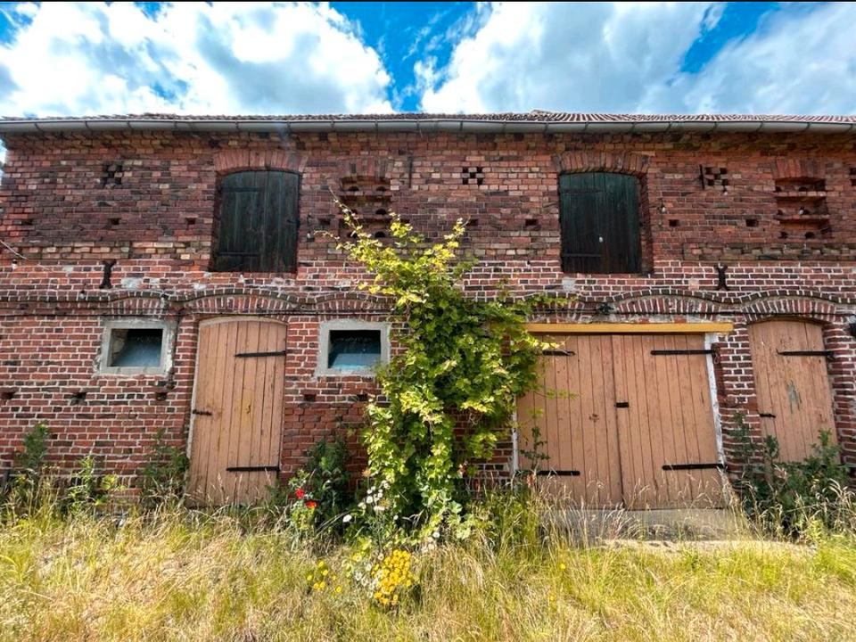 Dreiseitenhof bei Schlieben, Bauernhaus, Haus, Grundstück